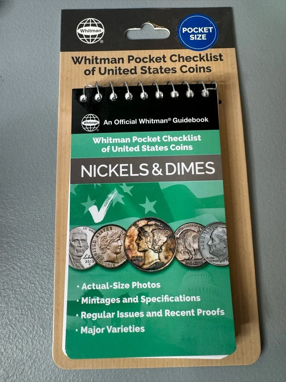 Whitman Pocket Checklist of the United States Nickels & Dimes travel pocketbook